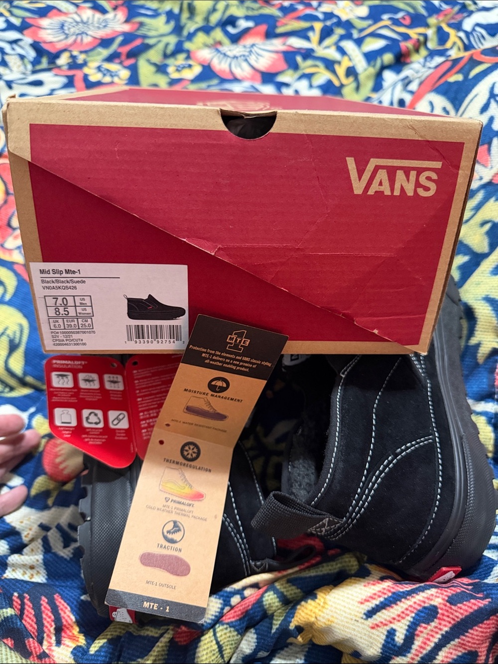 Vans Women's Black Suede Slip-On Loafers - Picture 5 of 5